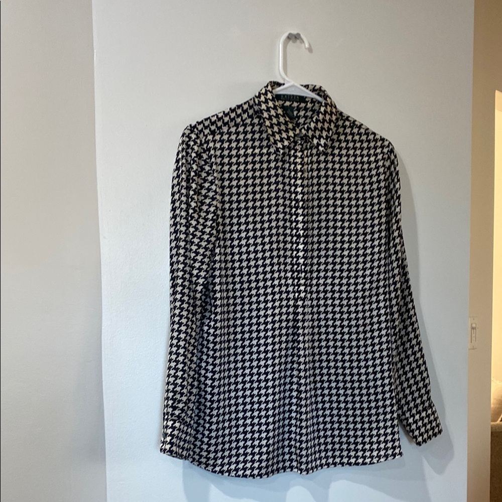 Ralph Lauren Black and White Classic Button Down
